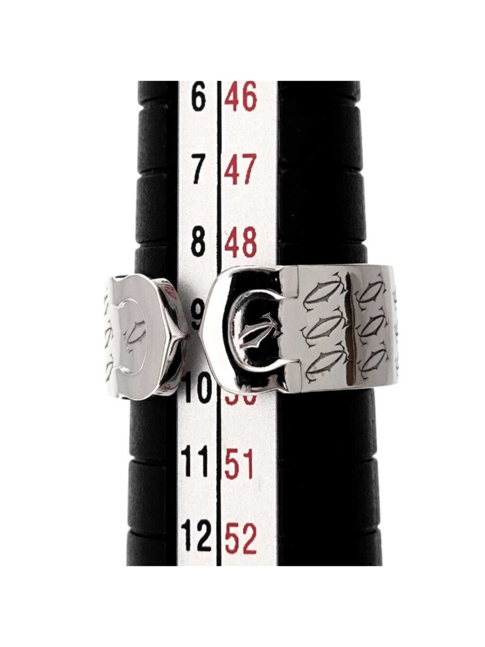 Cartier C2 49 Ring 18k WG White Gold 750 2C Christmas Limited 2C - Picture 8 of 10